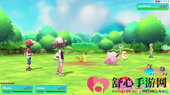 《精灵宝可梦Let\'s Go》新截图 小刚和小霞回来了