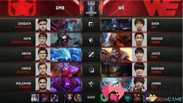 LOL2017全球总决赛入围赛 正在直播：GMB VS WE