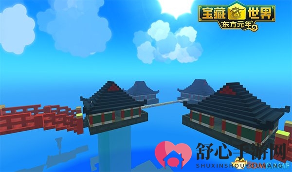 悬空水榭 《宝藏世界》玩家自建奇特仙人居